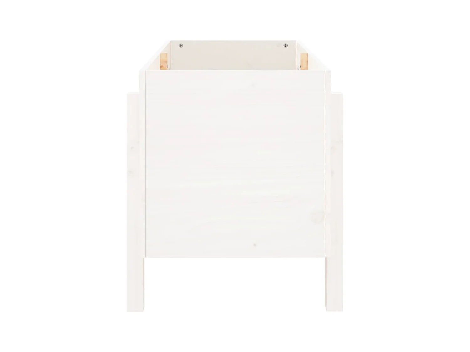 Jardinière bac lit surélevé bois blanche 101 x 50 x 57 cm 02_0039313