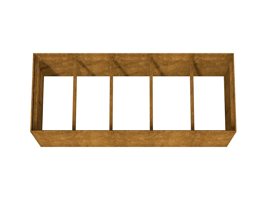 Jardinière bac lit surélevé marron 200 x 80 x 80 cm 02_0039406