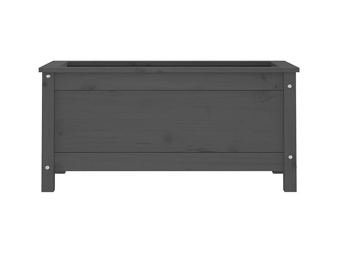 Jardinière bac lit surélevé bois marron 82.5 x 40 x 39 cm 02_0037933