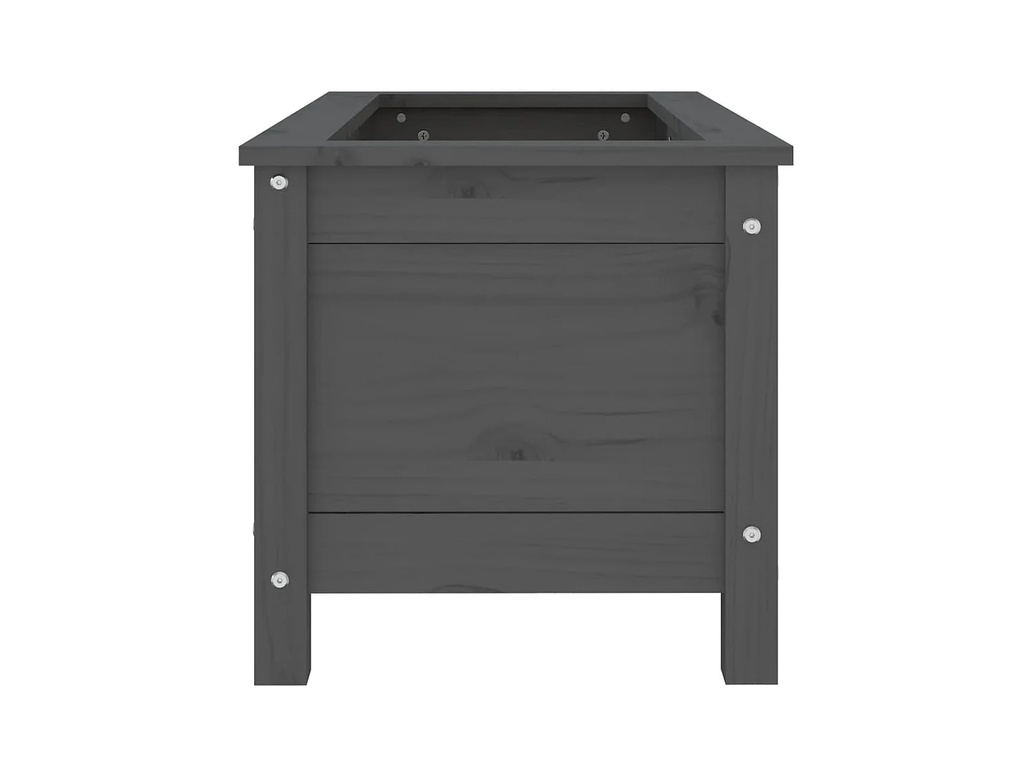 Jardinière bac lit surélevé bois marron 82.5 x 40 x 39 cm 02_0037933