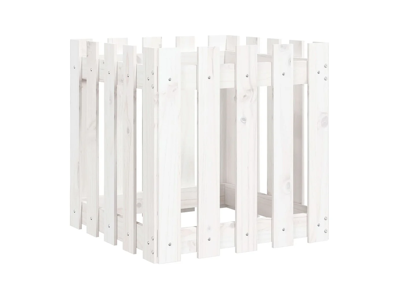 Jardinière bac lit surélevé blanche 50 x 50 x 50 cm 02_0038100