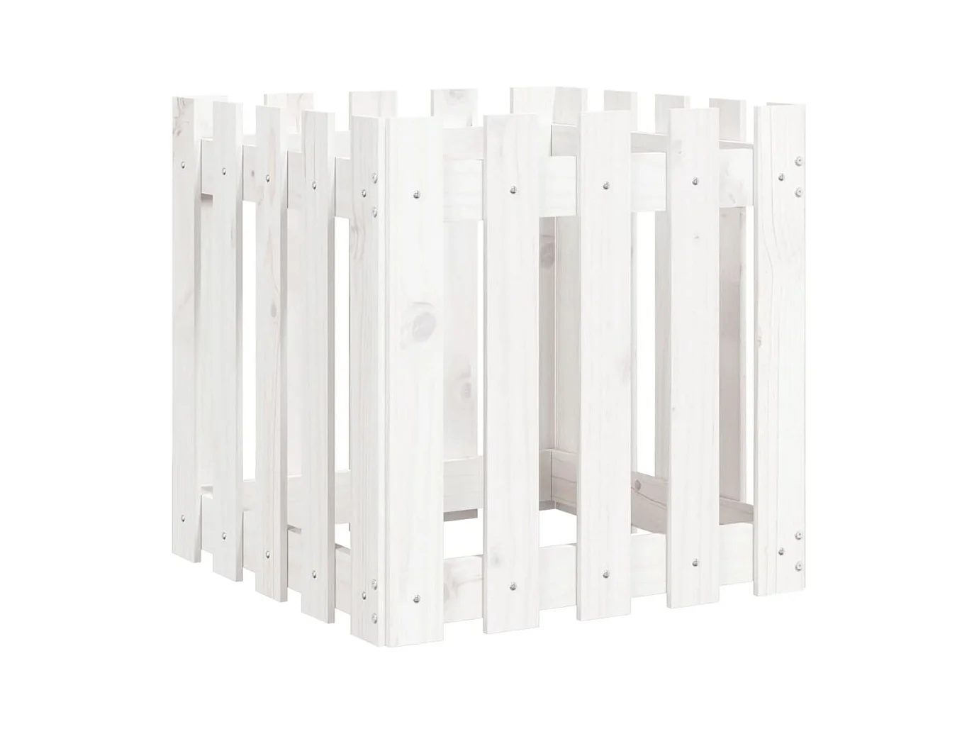 Jardinière bac lit surélevé blanche 50 x 50 x 50 cm 02_0038100