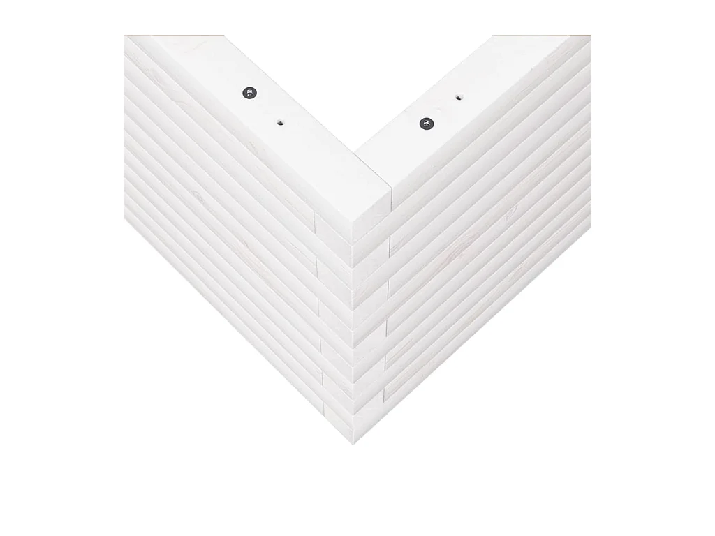 Jardinière bac lit surélevé bois blanche 60 x 60 x 46 cm 02_0037713