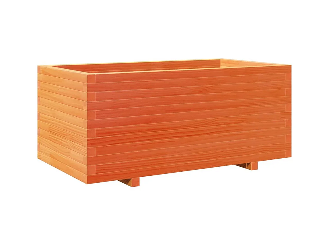Jardinière bac lit surélevé bois marron 110 x 60 x 49.5 cm 02_0038442