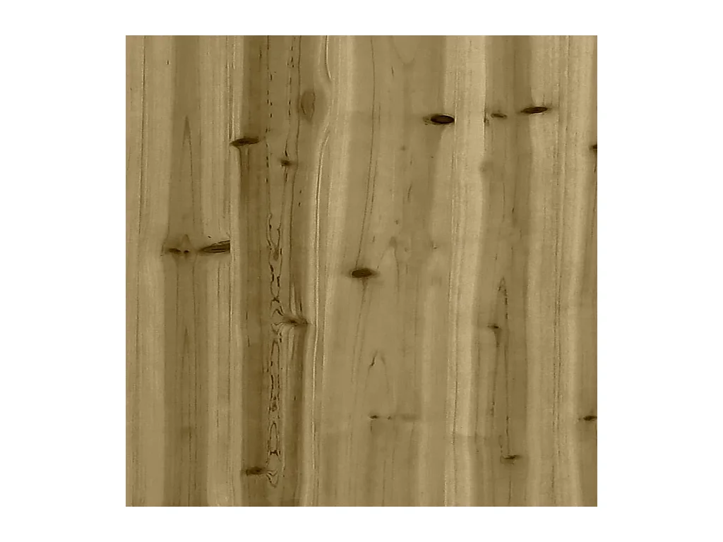 Macetero bancal elevado plantas flores terraza jardín 70 x 40 x 49,5 cm madera de pino impregnada marrón 02_0037786