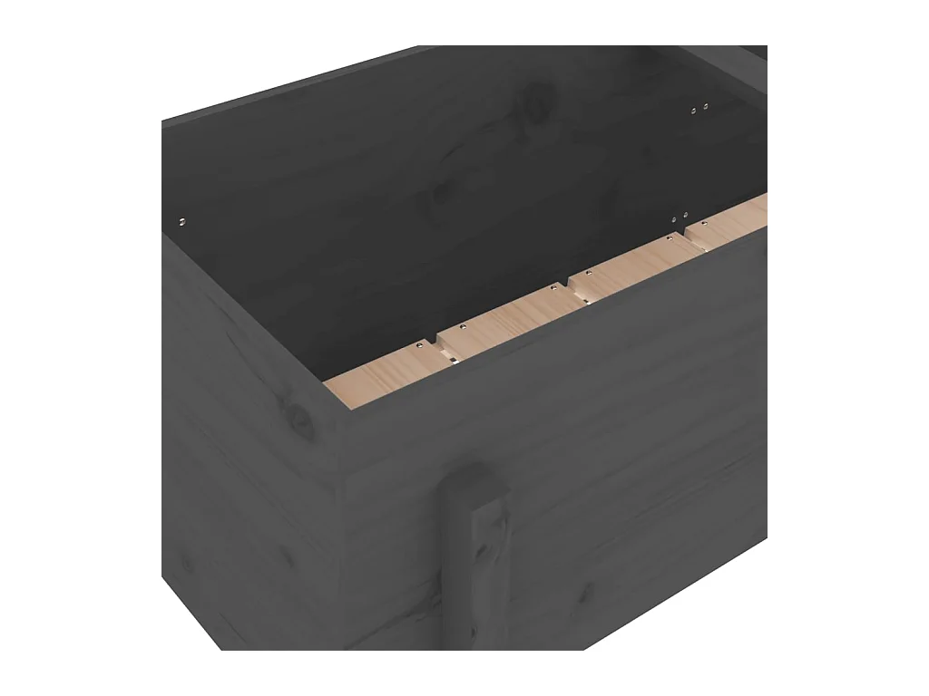 Jardinière bac lit surélevé bois marron 121 x 50 x 57 cm 02_0039357