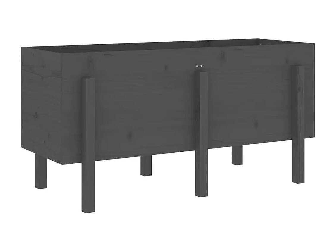 Jardinière bac lit surélevé bois marron 121 x 50 x 57 cm 02_0039357