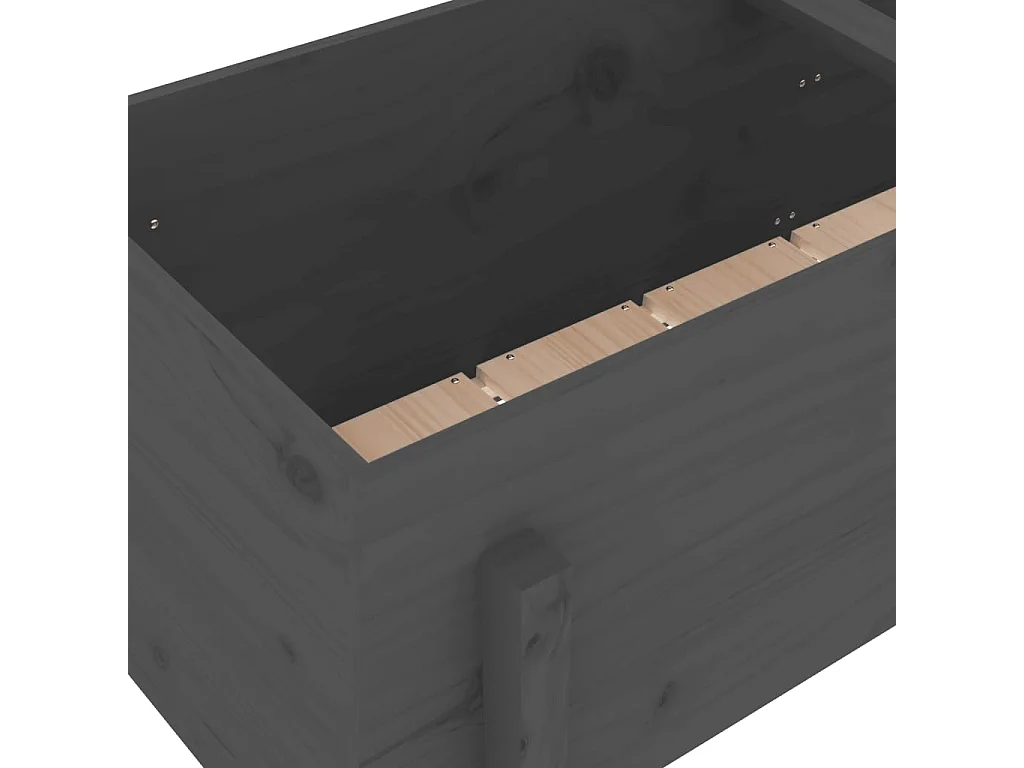 Jardinière bac lit surélevé bois marron 121 x 50 x 57 cm 02_0039357