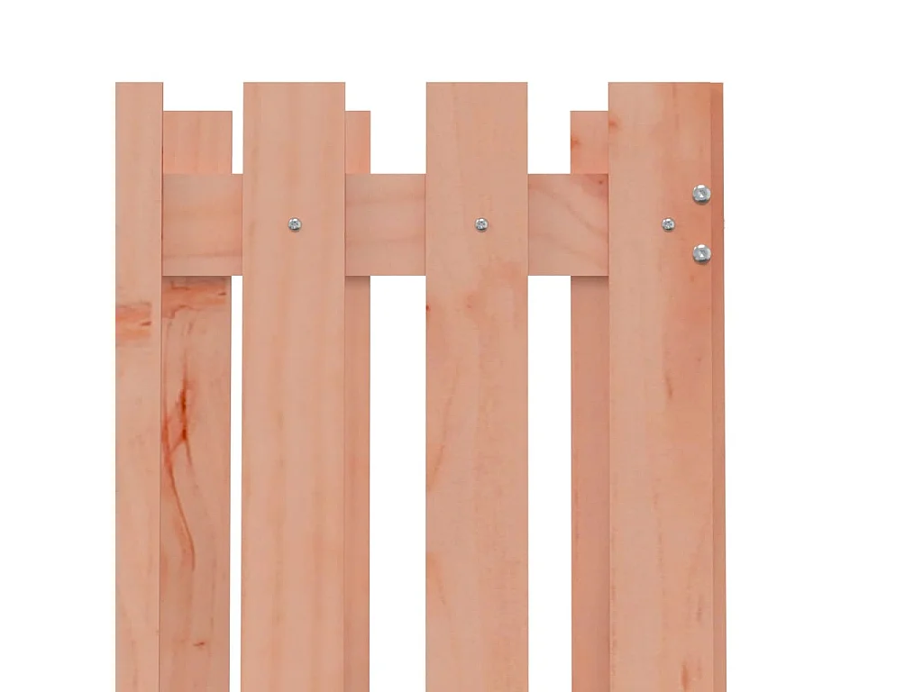 Vassoio per fioriera aiuola rialzata piante fiori terrazza giardino con recinzione design 70 x 70 x 70 cm massello di abete Douglas marrone 02_0038111