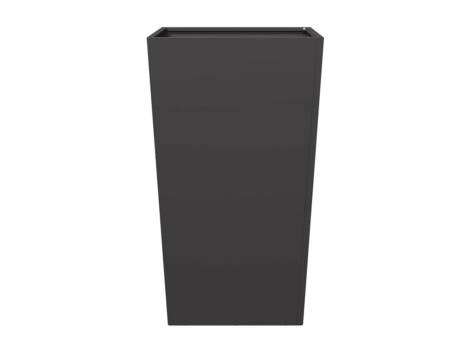 Vaso rialzato per fioriere piante fiori giardino terrazze set da 2 45 x 45 x 75 cm acciaio nero 02_0038980