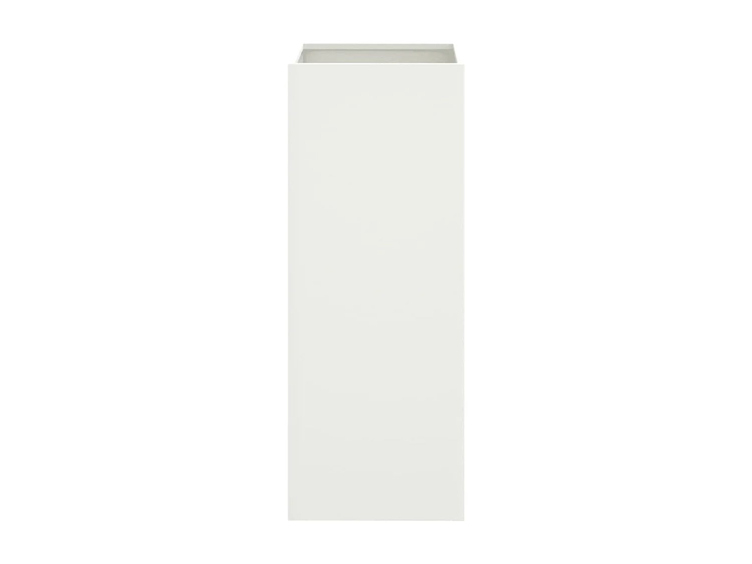 Fioriera rialzata per piante fiori terrazza giardino 32 x 29 x 75 cm acciaio bianco 02_0037502