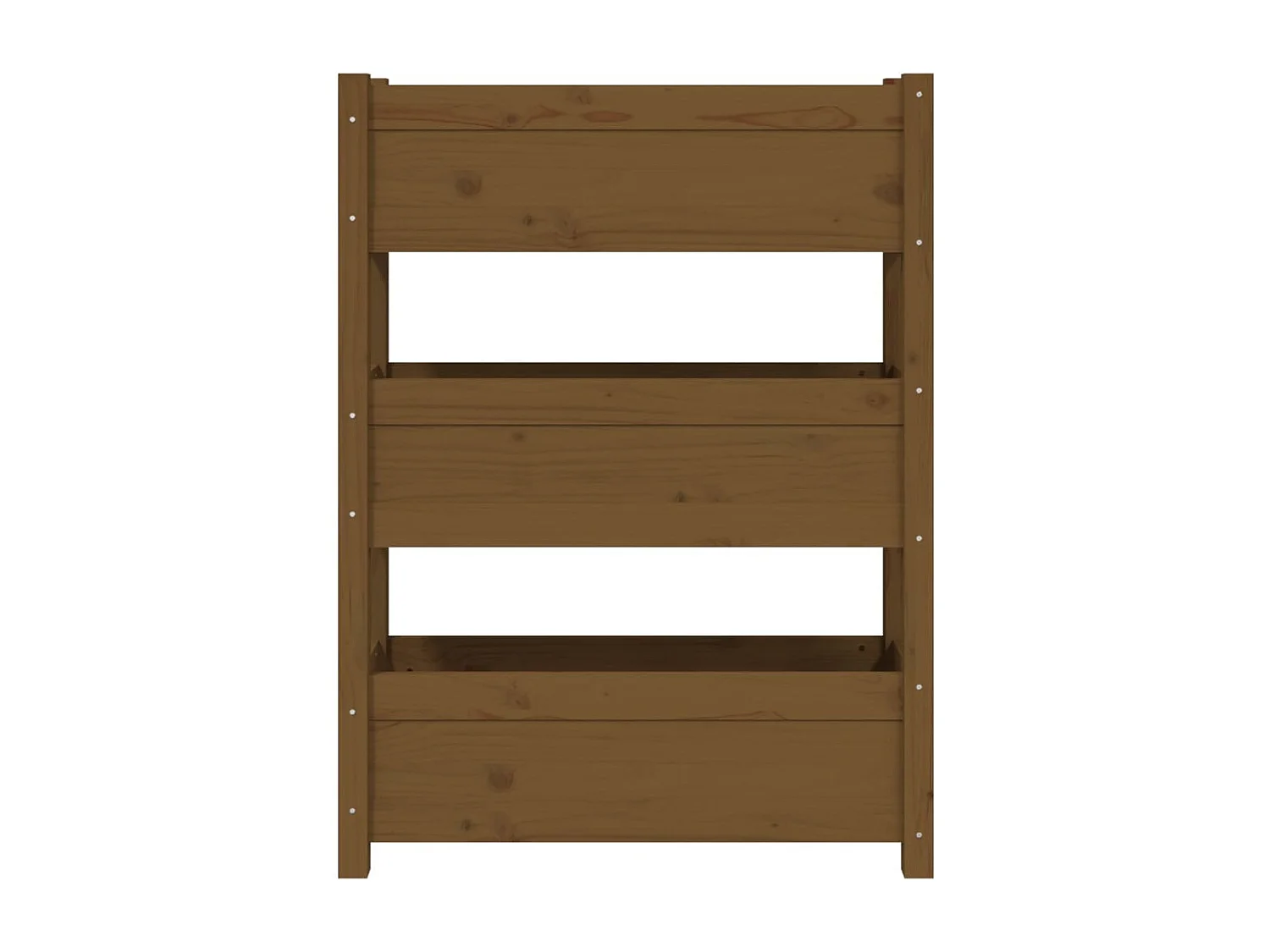 Vassoio per fioriera aiuola rialzata piante fiori terrazza giardino 77 x 25 x 104,5 cm legno massello di pino marrone 02_0037847