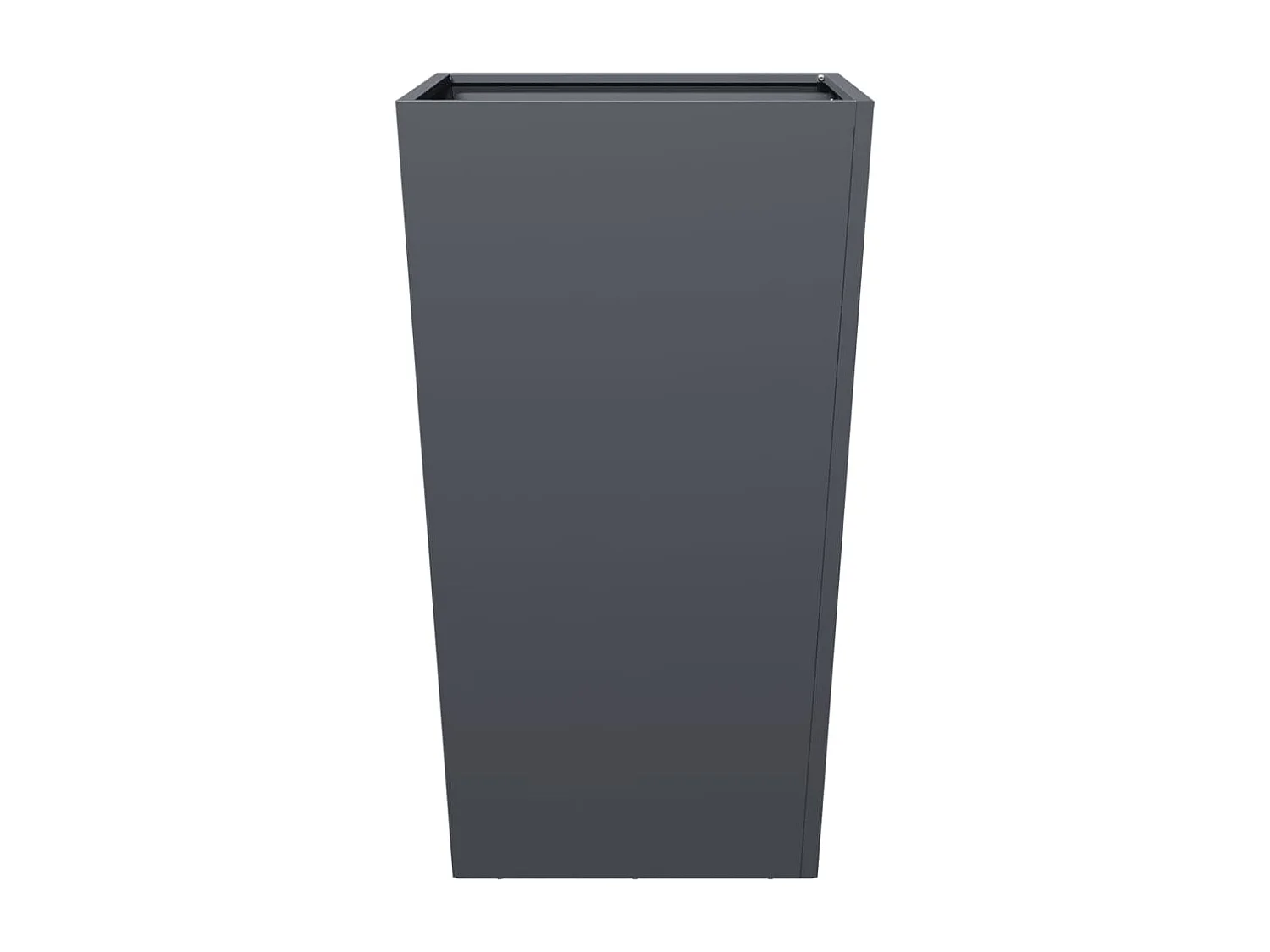 Canteiro elevado para plantas flores terraço jardim 45 x 45 x 75 cm aço antracite 02_0037607