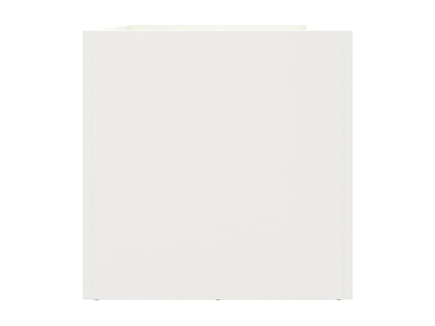 Bandeja para plantador de plantas com canteiro elevado flores terraço jardim 62 x 30 x 29 cm aço branco 02_0037738