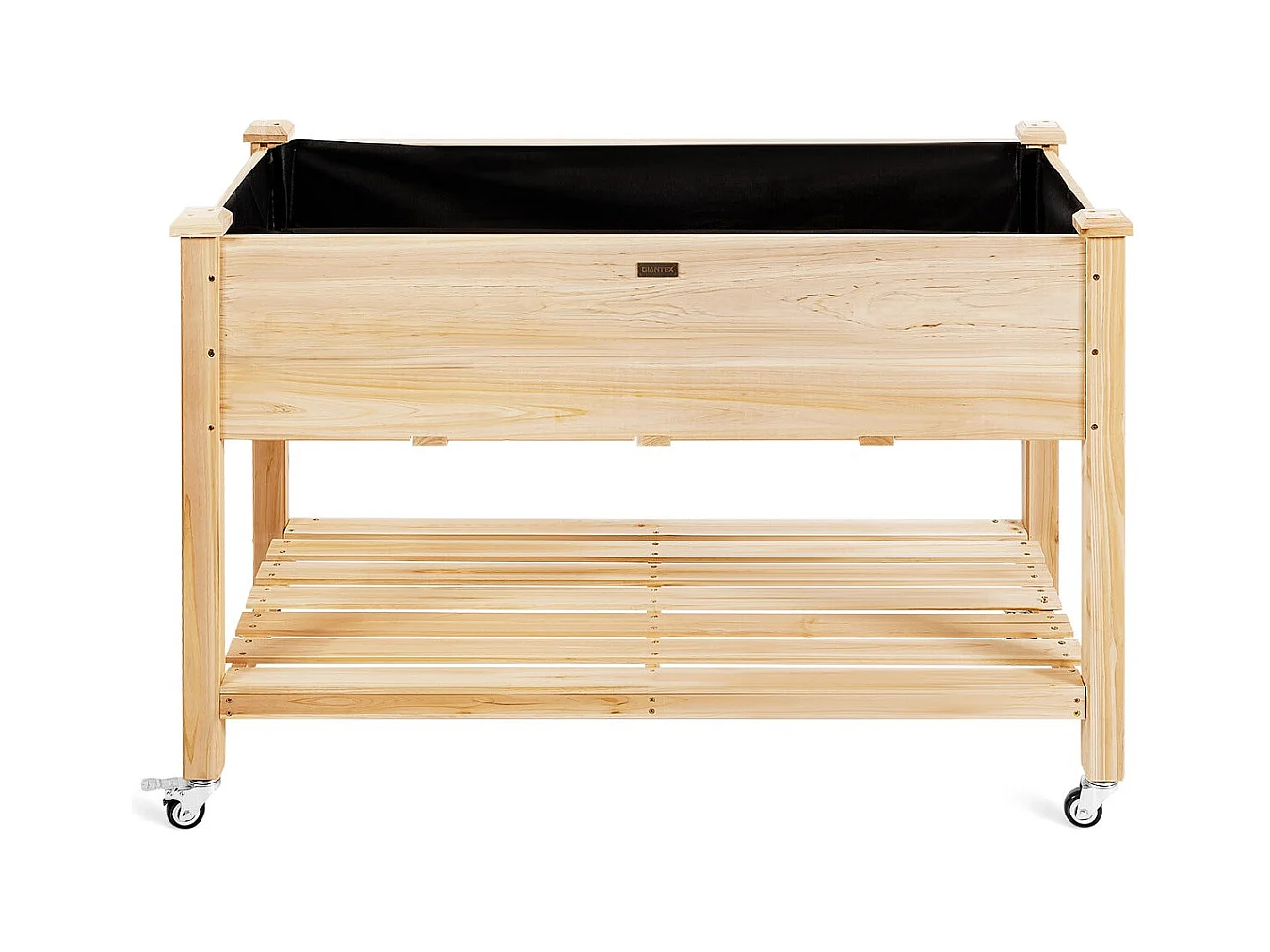 Jardinière sur pieds en bois marron 120 x 59 x 84 cm 20_0004889