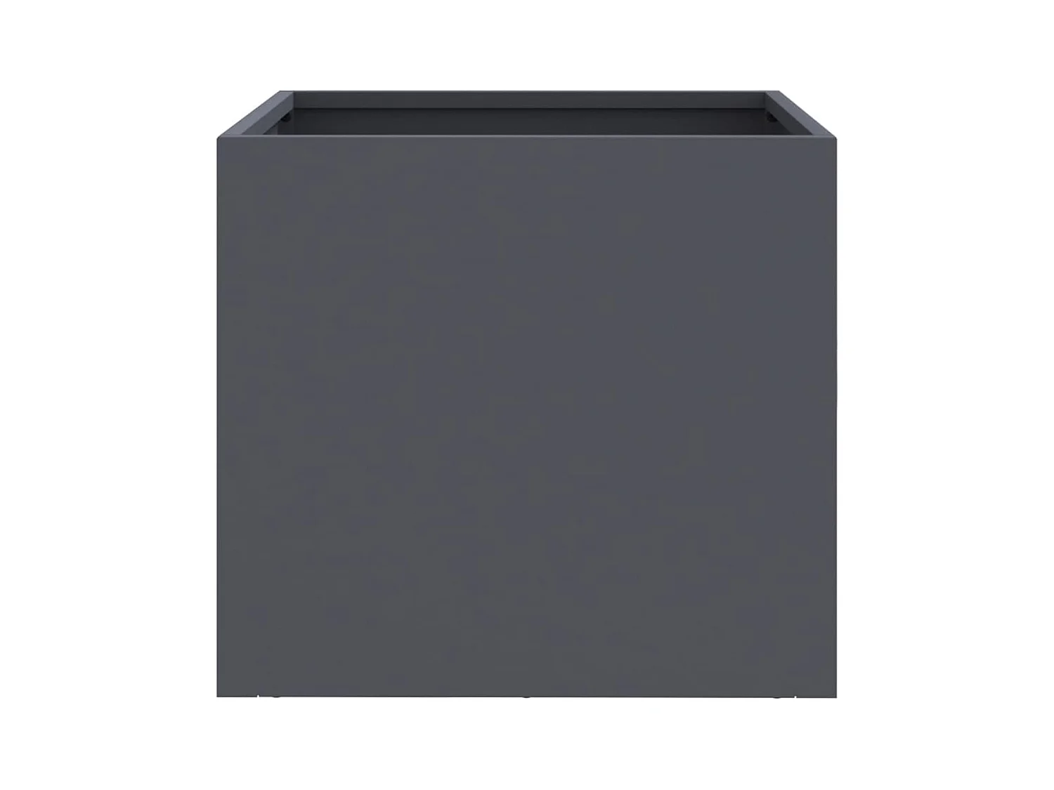 Fioriera rialzata vassoio piante fiori giardino terrazze set da 2 32 x 30 x 29 cm acciaio antracite 02_0038931