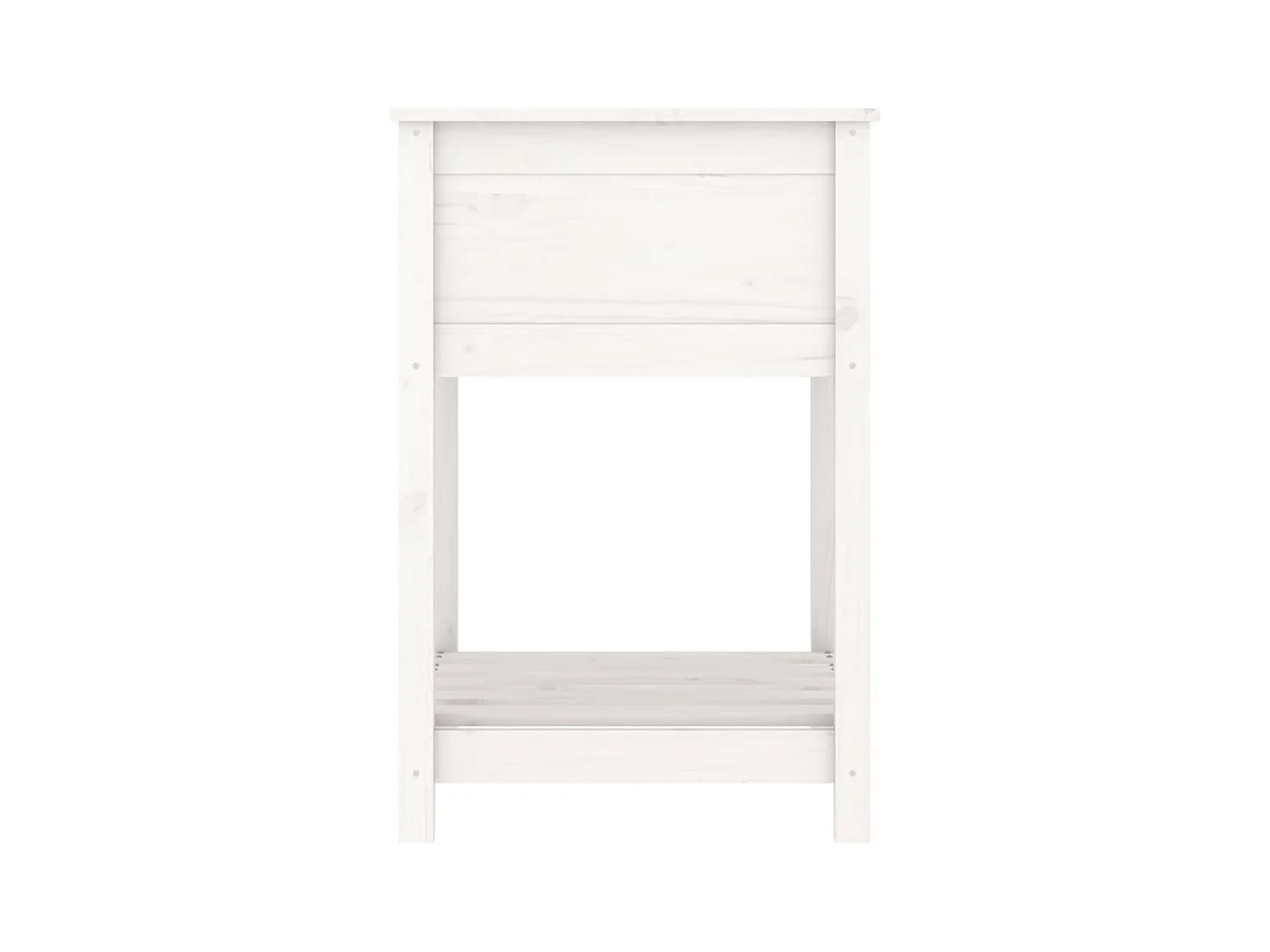Jardinière bac lit surélevé bois blanche 55 x 54 x 81 cm 02_0038395