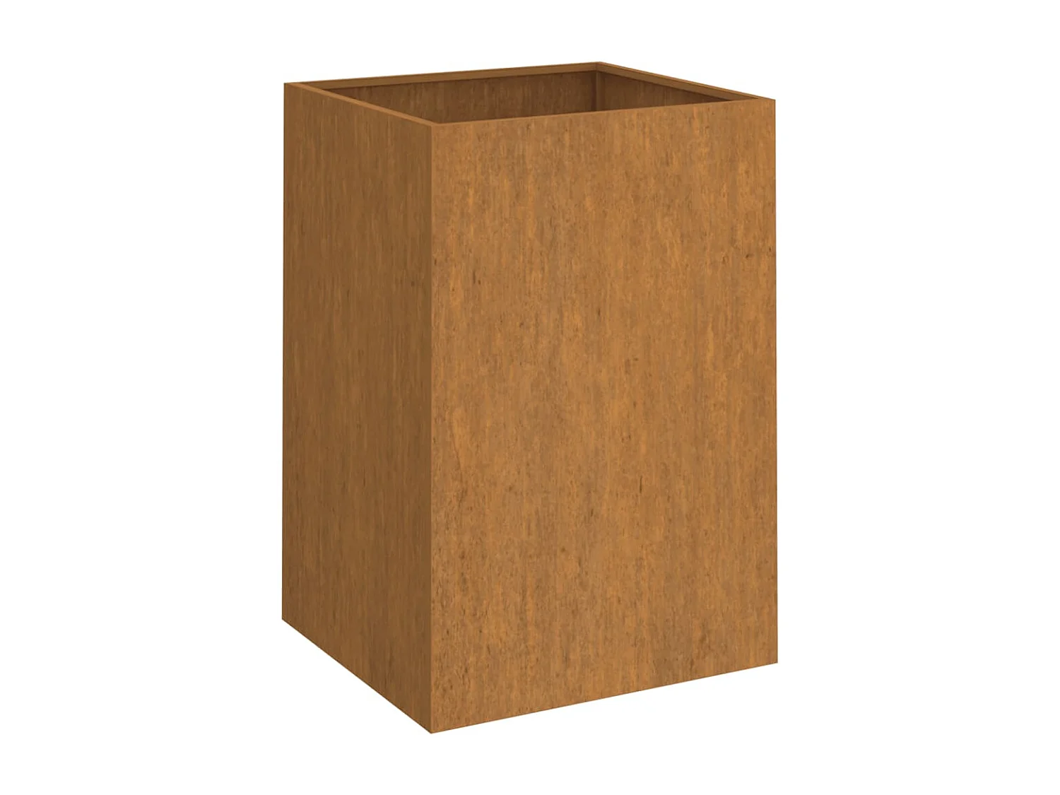 Vassoio per fioriera aiuola rialzata piante fiori terrazzo giardino 52 x 48 x 75 cm acciaio corten marrone 02_0037686