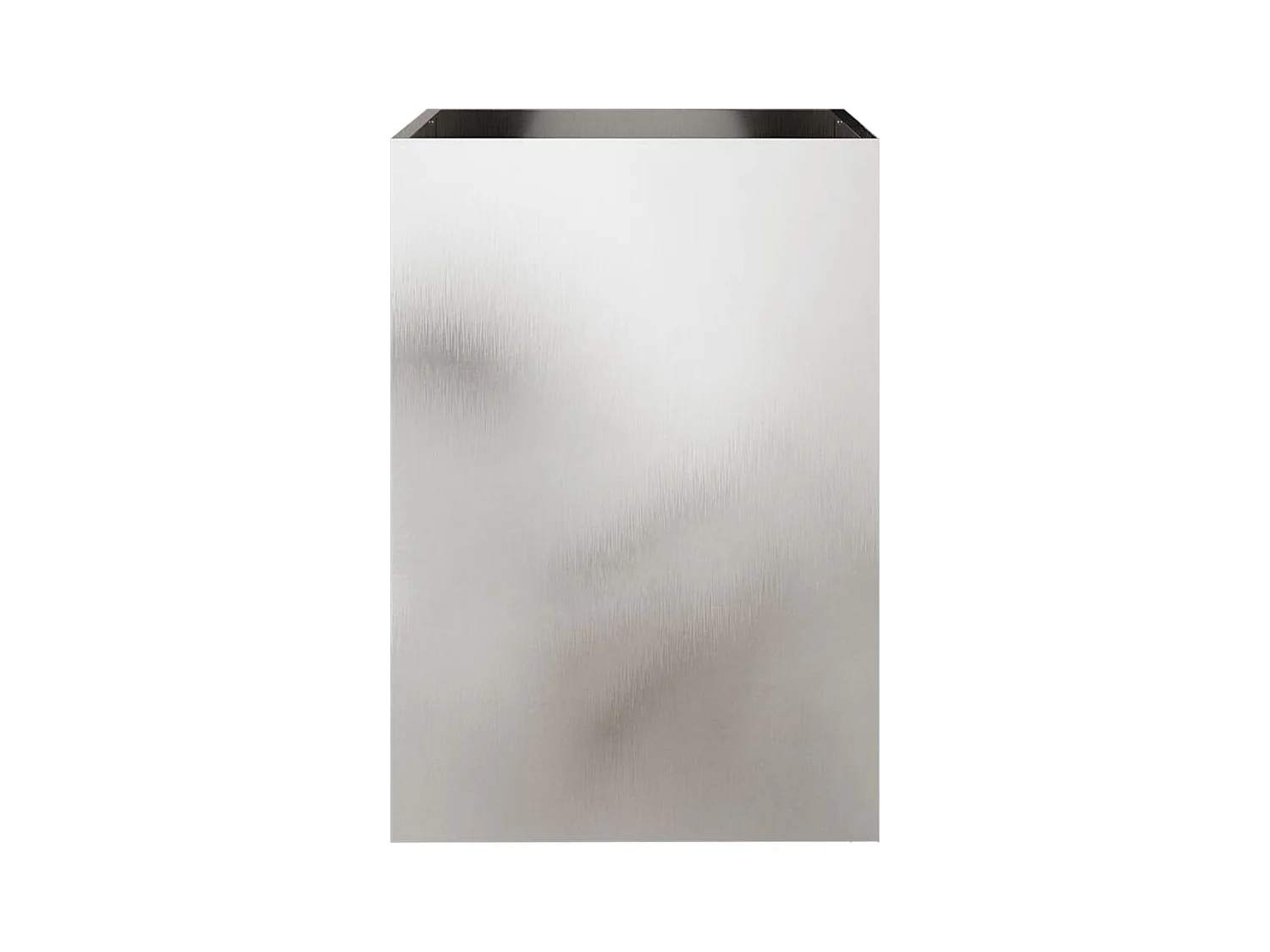 Vassoio per fioriera aiuola rialzata piante fiori terrazza giardino argento 52 x 48 x 75 cm acciaio inossidabile argento 02_0038073