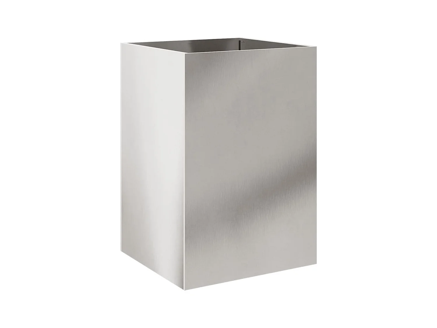 Vassoio per fioriera aiuola rialzata piante fiori terrazza giardino argento 52 x 48 x 75 cm acciaio inossidabile argento 02_0038073