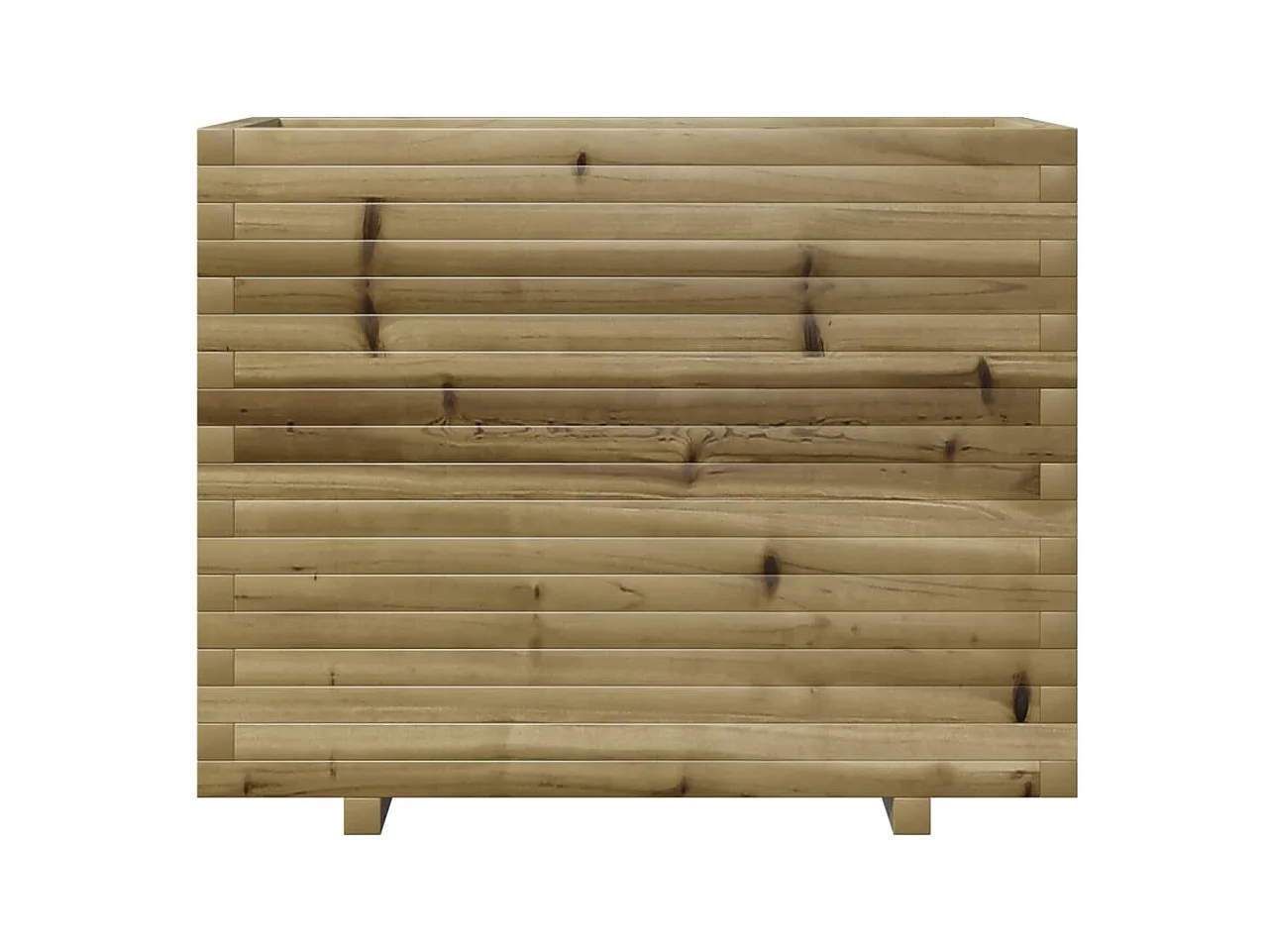 Bandeja para plantar plantas com canteiro elevado flores terraço jardim 90 x 40 x 72,5 cm madeira de pinho impregnada marrom 02_0037997