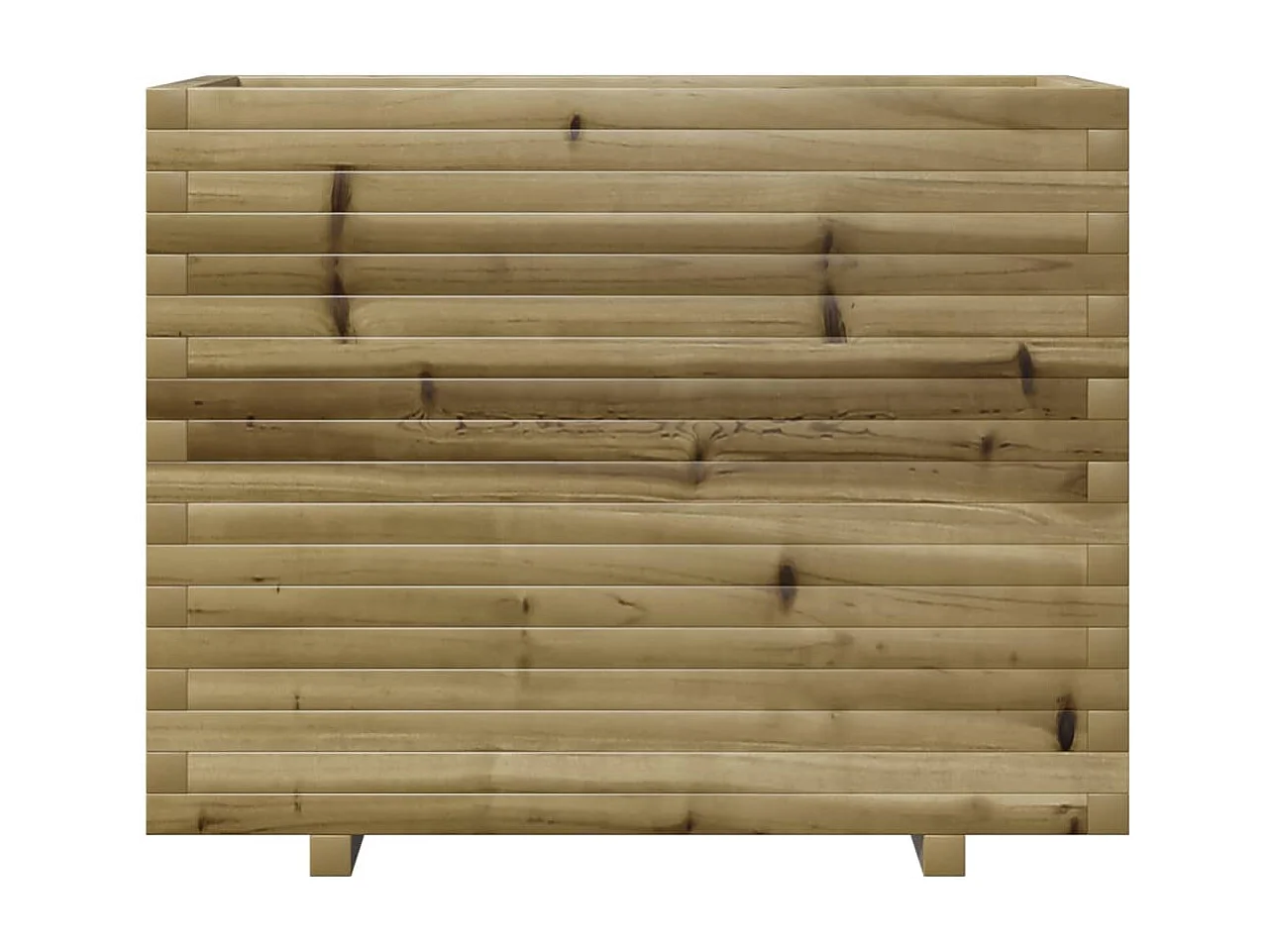 Bandeja para plantar plantas com canteiro elevado flores terraço jardim 90 x 40 x 72,5 cm madeira de pinho impregnada marrom 02_0037997