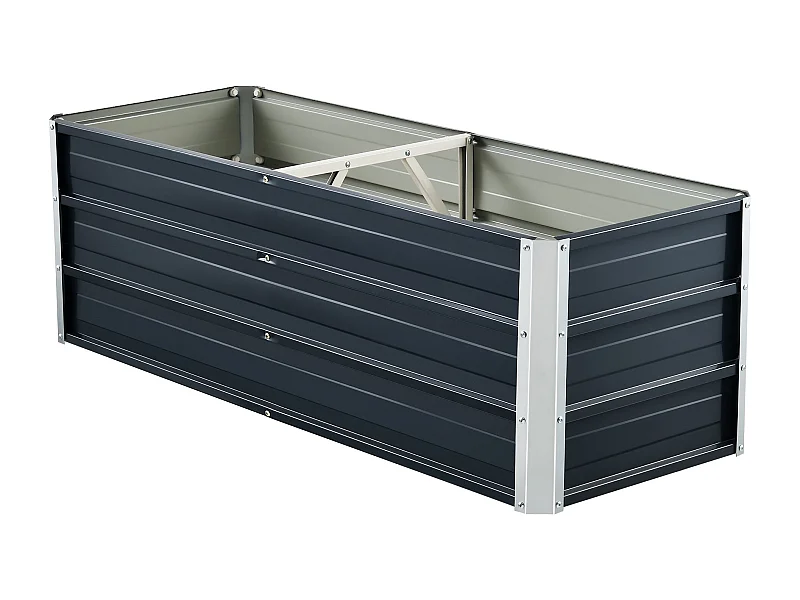 Fioriera con divisorio 125 x 47 x 40 cm antracite 03_0007186