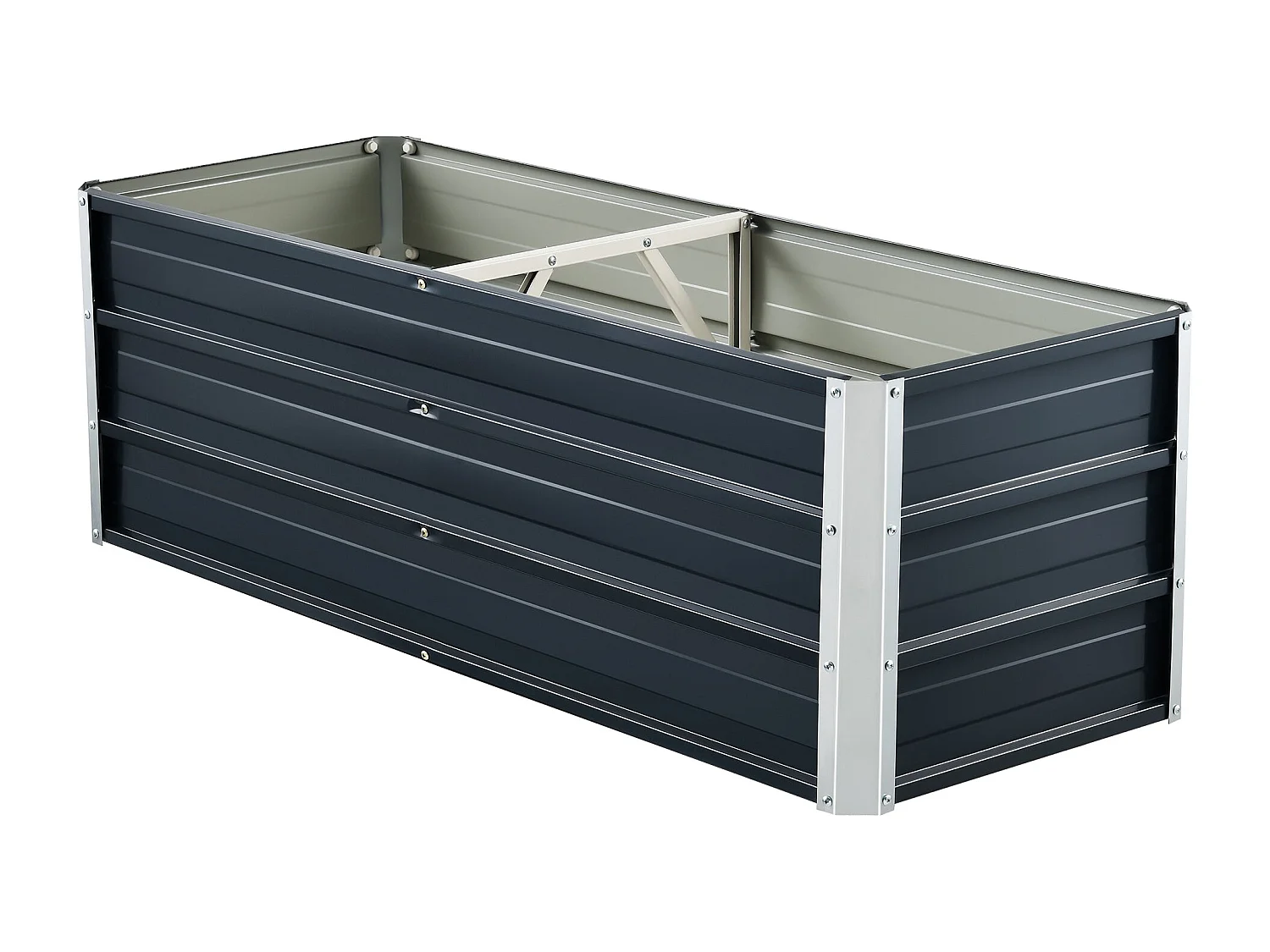 Fioriera con divisorio 125 x 47 x 40 cm antracite 03_0007186