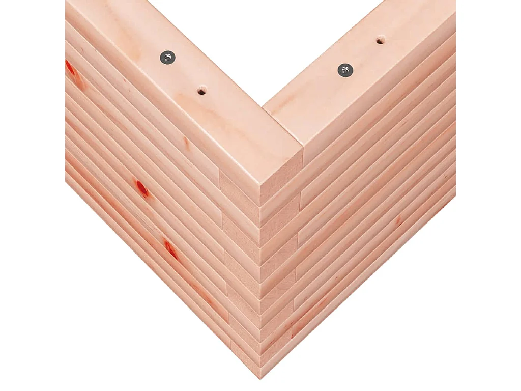 Vassoio per fioriera aiuola rialzata piante fiori terrazza giardino 70 x 40 x 45,5 cm legno massello marrone Douglas 02_0037780