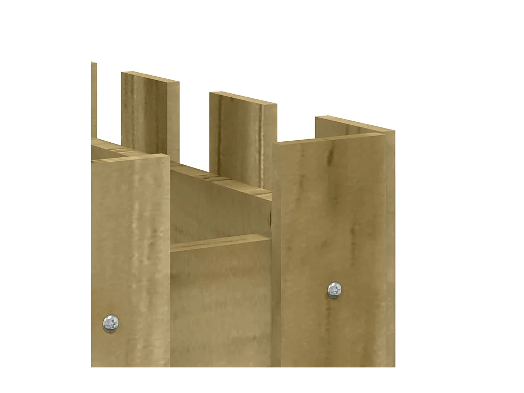 Jardinière bac lit surélevé bois marron 100 x 50 x 70 cm 02_0039812