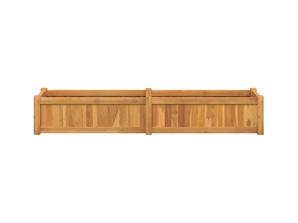 Jardinière bac lit surélevé bois marron 150 x 30 x 25 cm 02_0039208