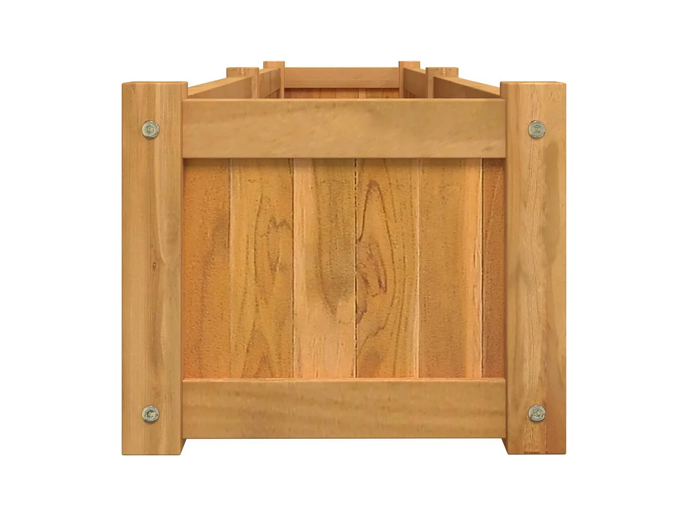 Jardinière bac lit surélevé bois marron 150 x 30 x 25 cm 02_0039208