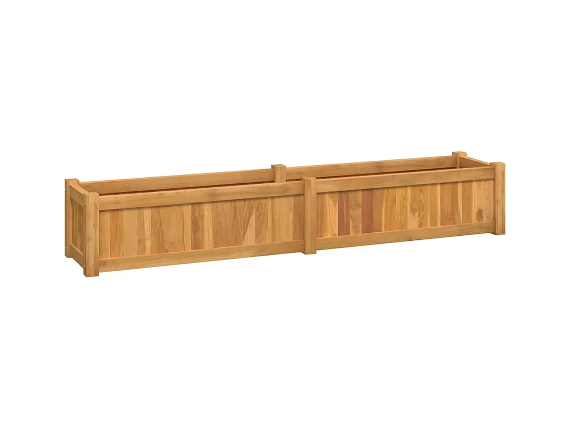 Jardinière bac lit surélevé bois marron 150 x 30 x 25 cm 02_0039208