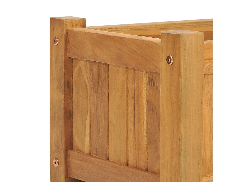 Jardinière bac lit surélevé bois marron 150 x 30 x 25 cm 02_0039208