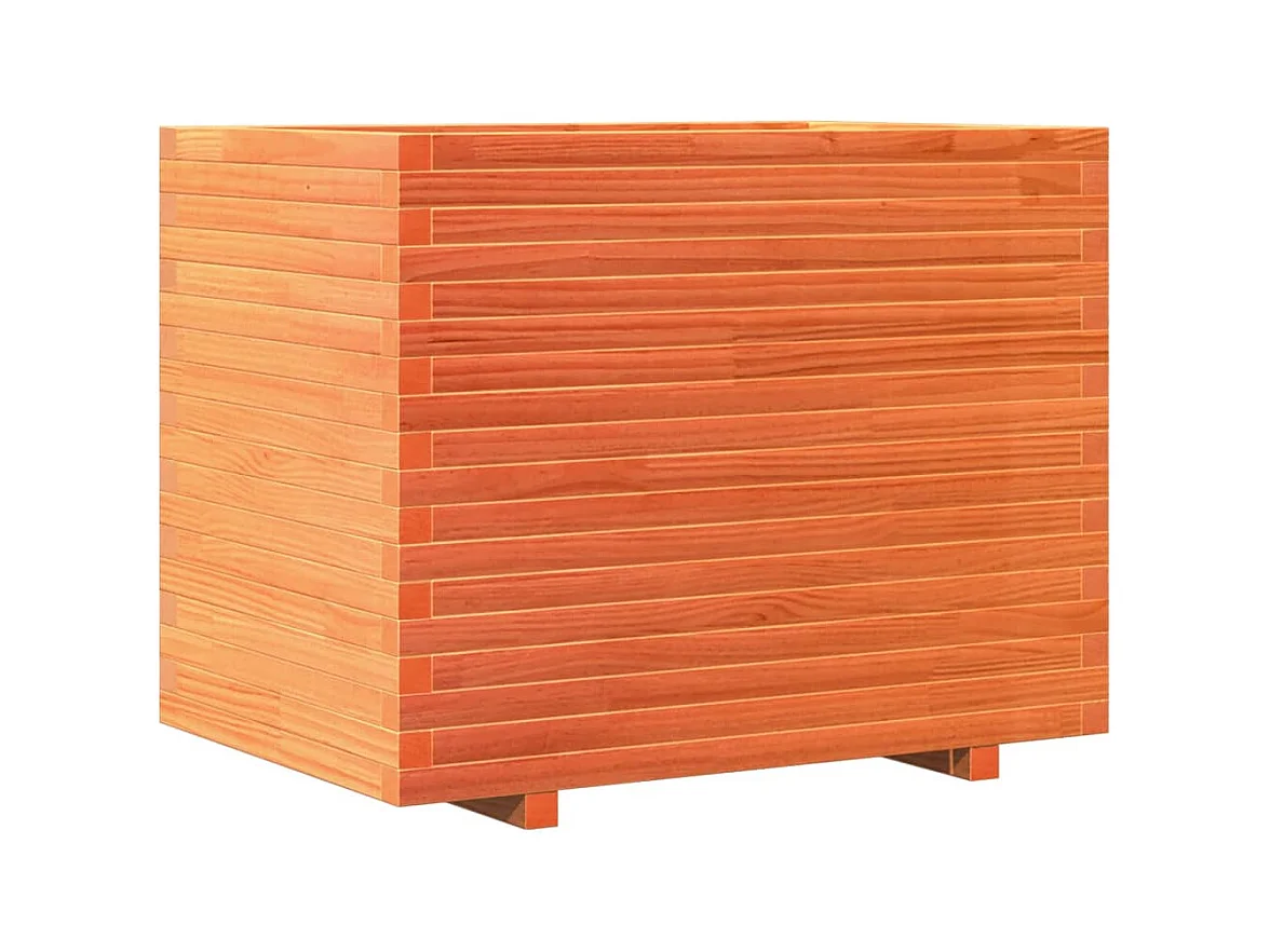Jardinière bac lit surélevé bois marron 90 x 60 x 72.5 cm 02_0038526