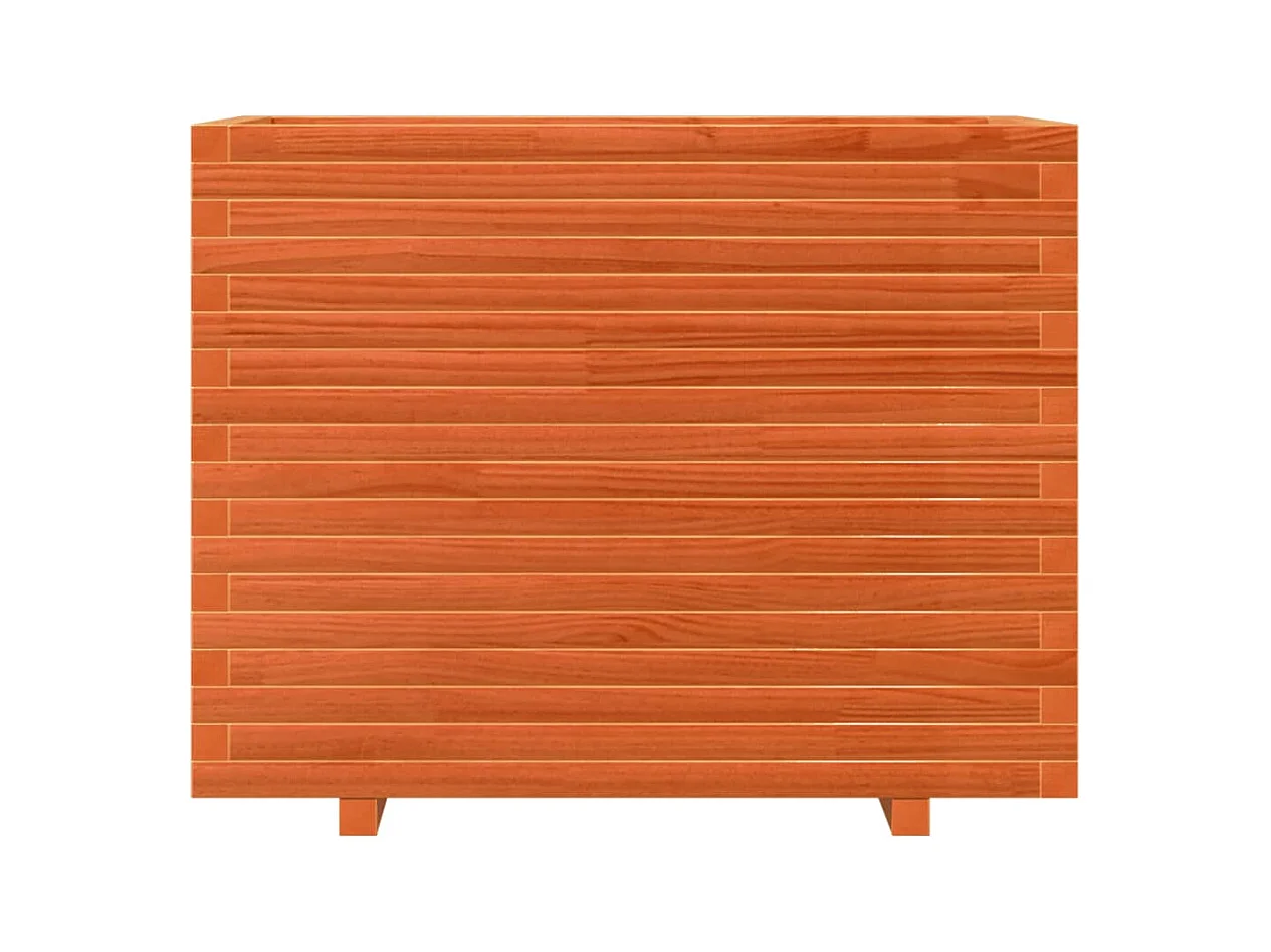Jardinière bac lit surélevé bois marron 90 x 60 x 72.5 cm 02_0038526