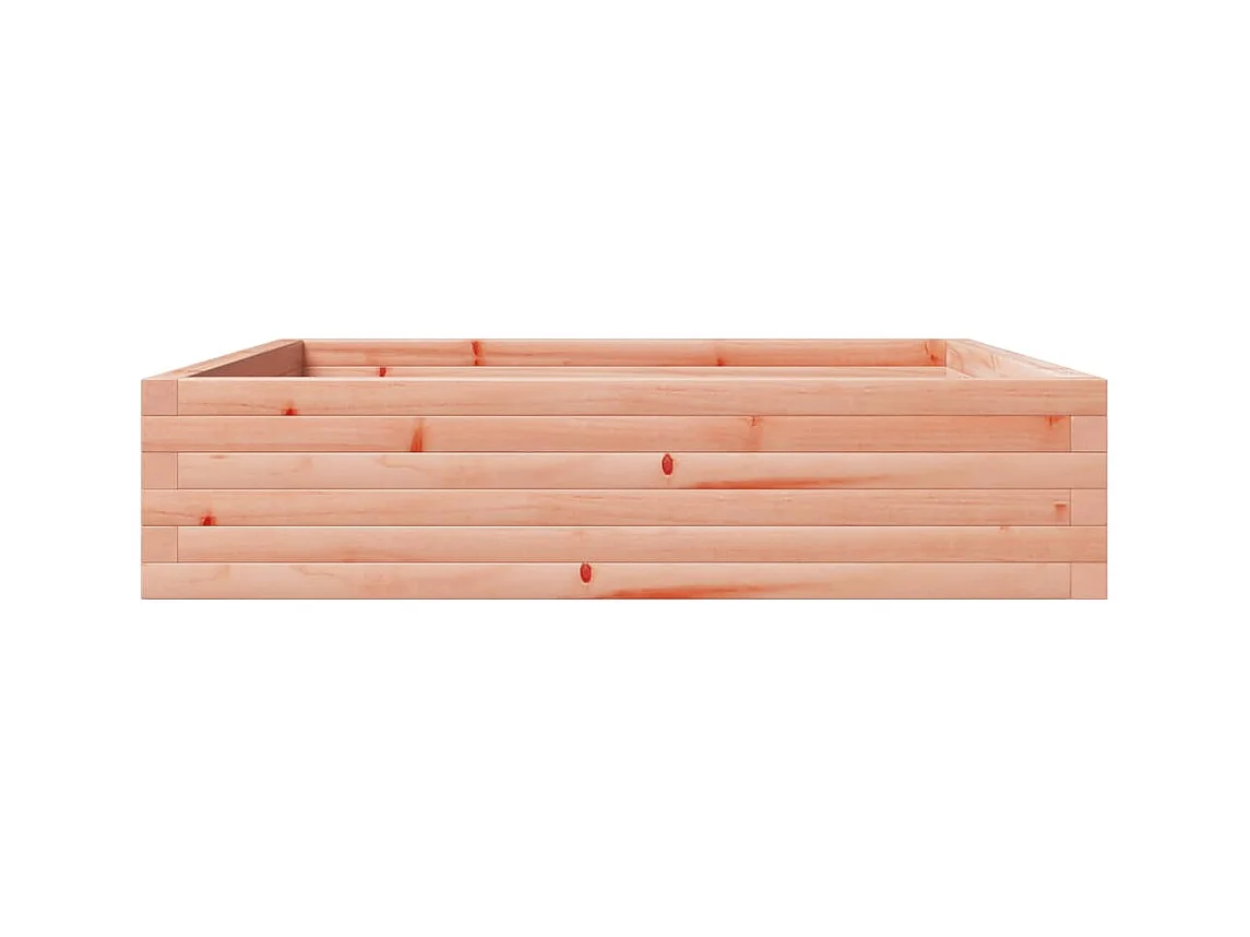 Jardinière bac lit surélevé bois marron 100 x 100 x 23 cm 02_0037252