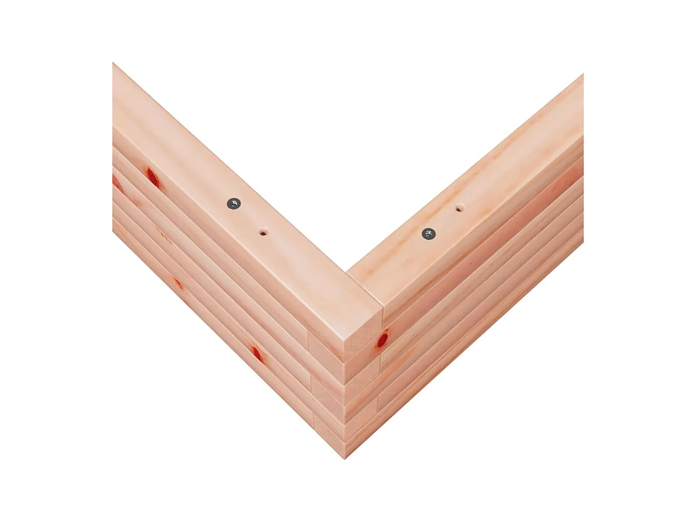 Jardinière bac lit surélevé bois marron 100 x 100 x 23 cm 02_0037252