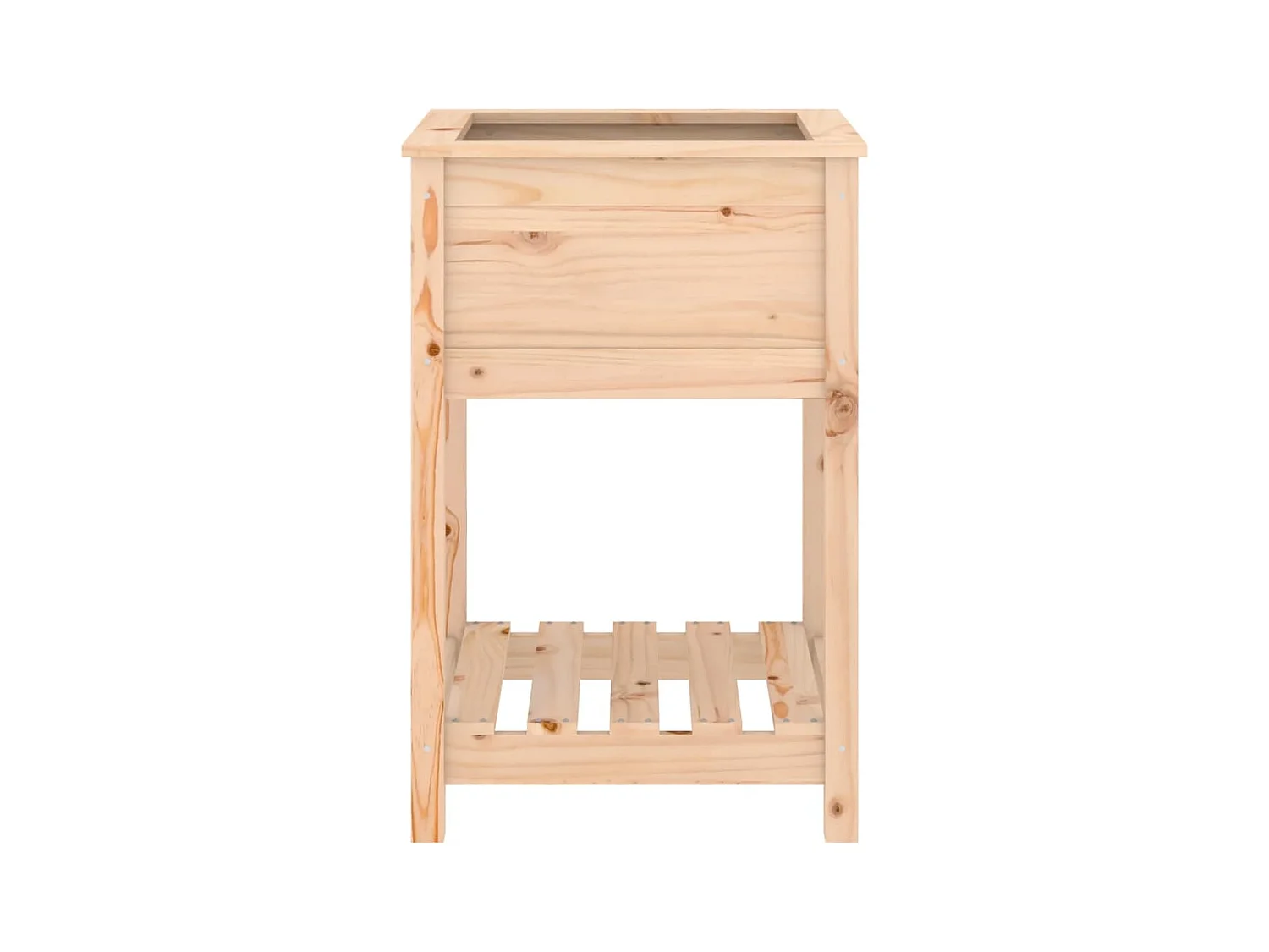 Jardinière bac lit surélevé bois marron 54 x 54 x 81 cm 02_0038394