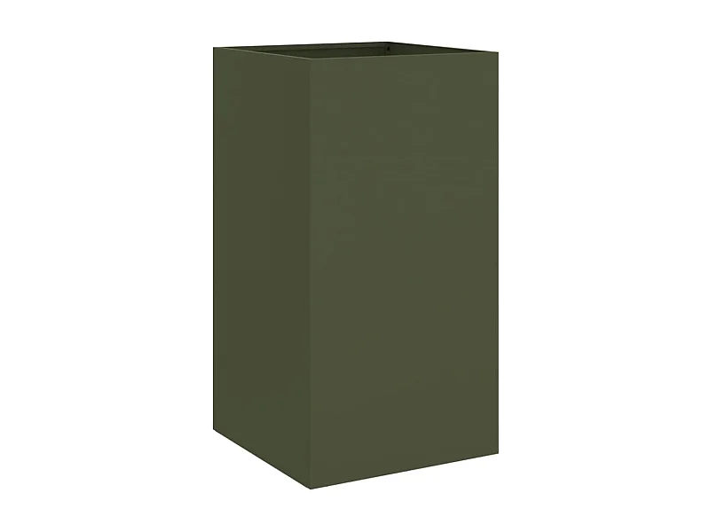 Bandeja para plantador canteiro elevado plantas flores terraço jardim azeitona 42 x 38 x 75 cm aço verde 02_0038698