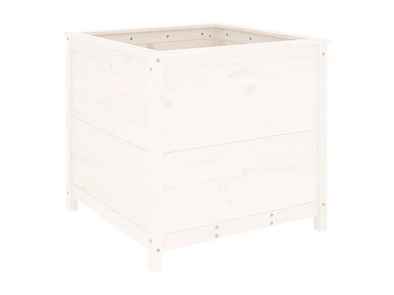 Jardinière bac lit surélevé bois blanche 82.5 x 82.5 x 78 cm 02_0037949