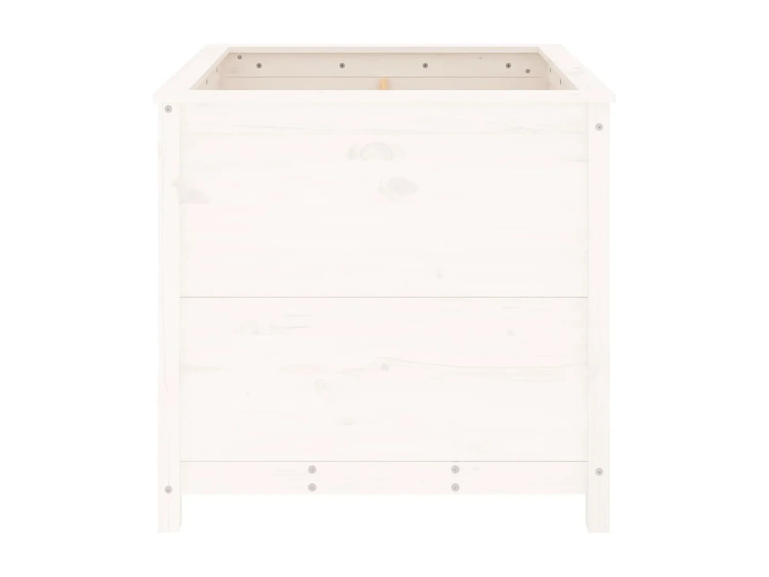 Jardinière bac lit surélevé bois blanche 82.5 x 82.5 x 78 cm 02_0037949