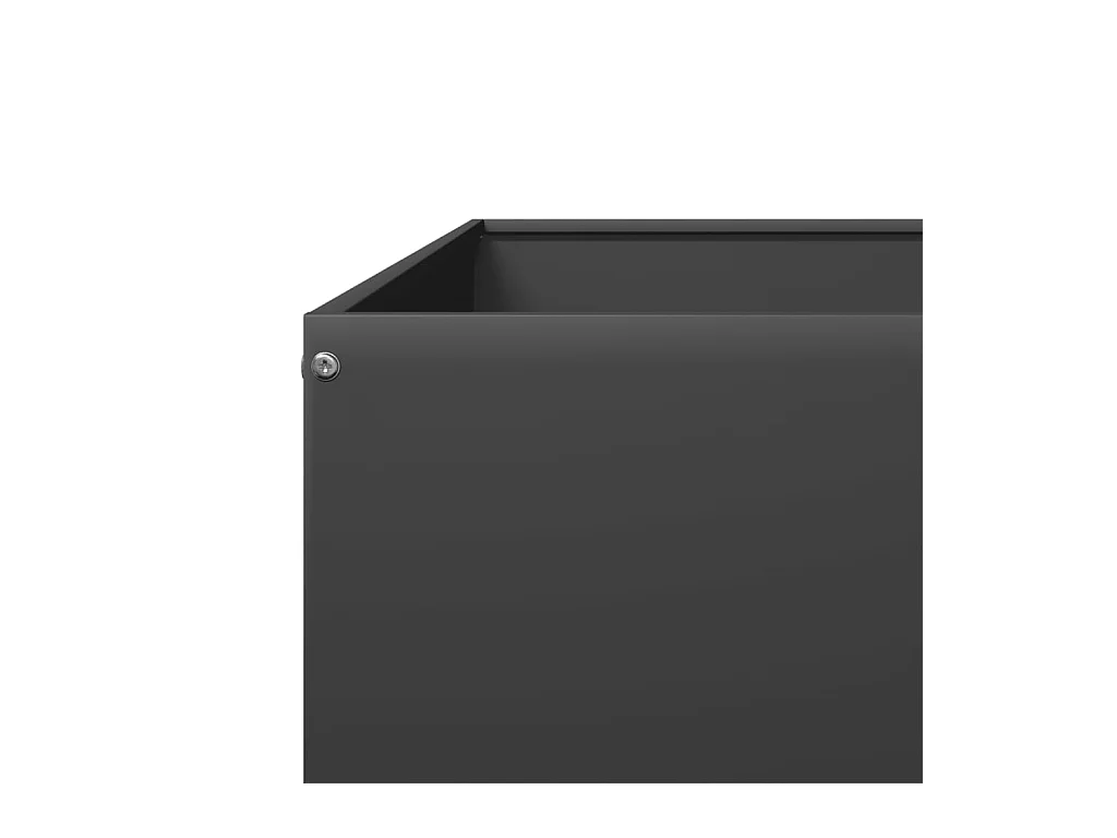 Jardinière bac lit surélevé noire 100 x 100 x 33.5 cm 02_0039282