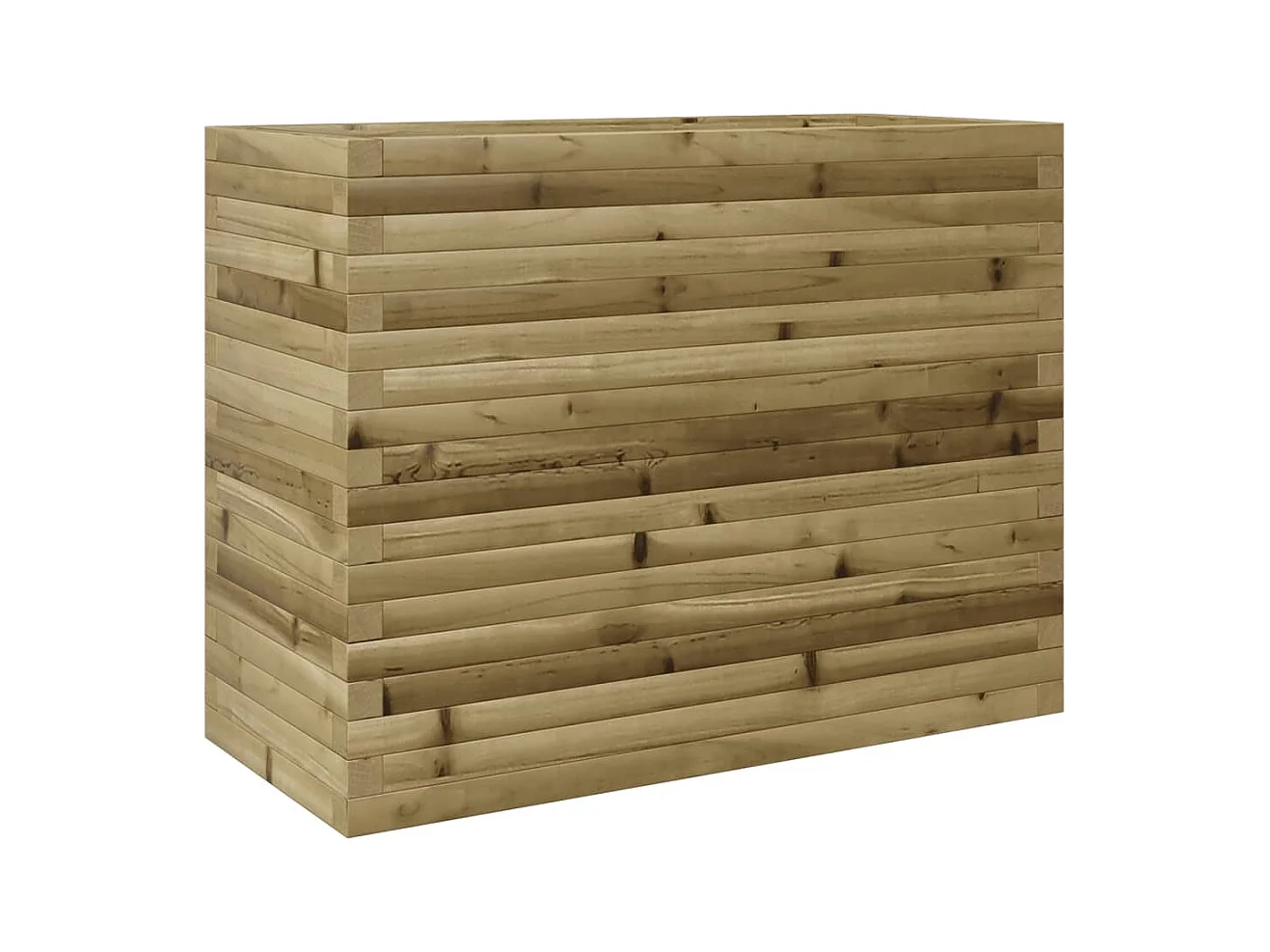 Jardinière bac lit surélevé bois marron 90 x 40 x 68.5 cm 02_0037990