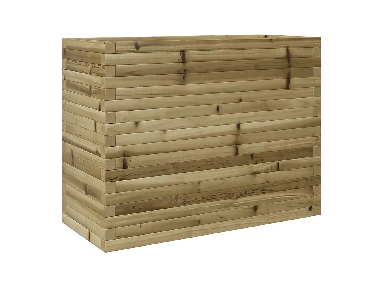 Jardinière bac lit surélevé bois marron 90 x 40 x 68.5 cm 02_0037990