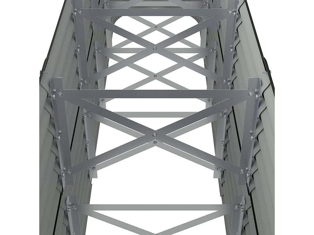 Macetero bancal elevado plantas flores terraza jardín jardín acero revestido de polvo antracita 02_0039498