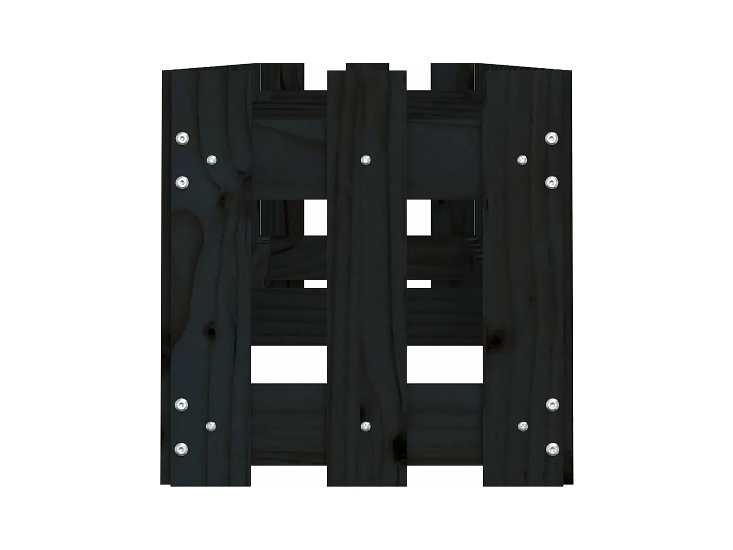 Jardinière bac lit surélevé noire 200 x 30 x 30 cm 02_0039805