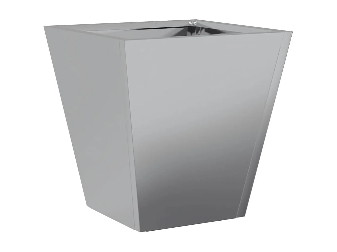 Fioriera aiuola rialzata vassoio piante fiori terrazza giardino 30 x 30 x 30 cm acciaio zincato grigio 02_0037491