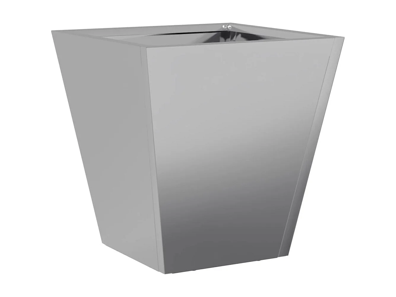 Fioriera aiuola rialzata vassoio piante fiori terrazza giardino 30 x 30 x 30 cm acciaio zincato grigio 02_0037491