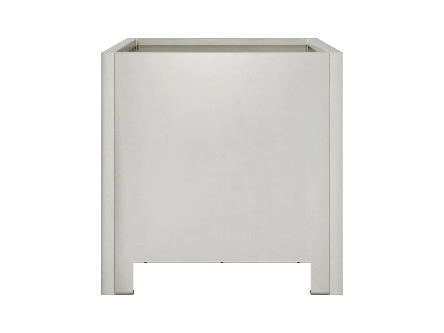 Jardinière bac lit surélevé argenté 30 x 30 x 30 cm 02_0037493